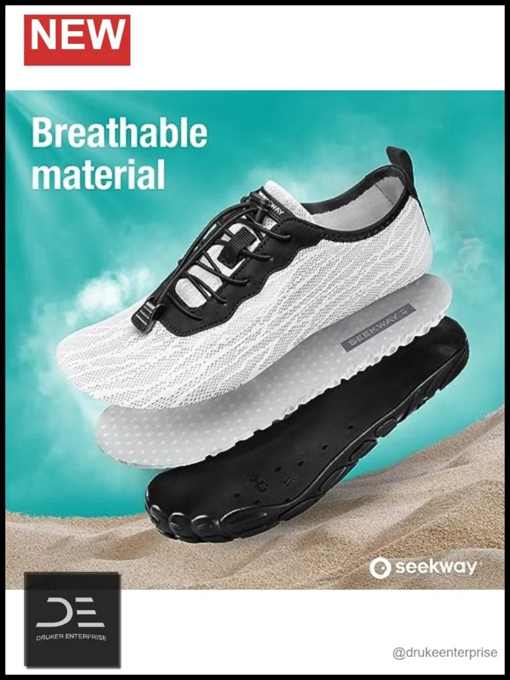 Quick-Dry Aqua Sock Barefoot Water Shoes for Beach Swim Hiking Kayaking